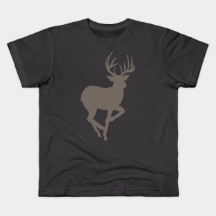 Brown Buck Graphic Kids T-Shirt